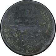 Hard Times Token - N. Starbuck and Son (Troy, NY) - Reverse