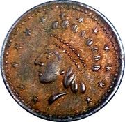 1 Cent (C.D. Horter's Indian Princess) - Obverse