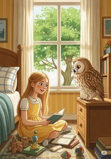 Elara and the Routine Seeds educational story for 3-6 years children in English featuring warm themes