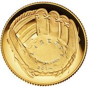 5 Dollars (National Baseball Hall of Fame) - Obverse