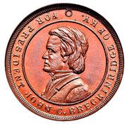 Civil War Token - John C Breckinridge (Presidents House) - Obverse