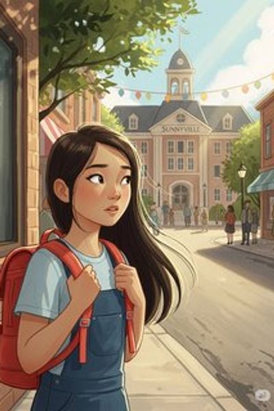 A New Adventure in Sunnyville daily life story for 7-12 years children in English featuring warm themes