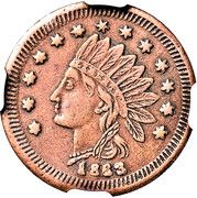 Civil War Merchant Token - Dr. L.C. Rose (Detroit, MI) - Reverse