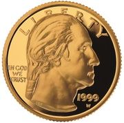 5 Dollars (George Washington Death Bicentennial) - Obverse