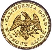 5 Dollars - Norris, Gregg & Norris “Half Eagle” - Obverse