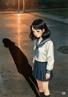 かげとわたし daily life story for 7-12 years children in Japanese featuring peaceful themes