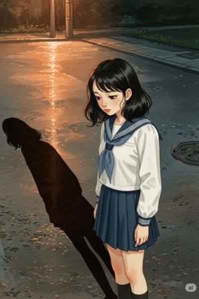 かげとわたし daily life story for 7-12 years children in Japanese featuring peaceful themes