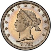 20 Cents "1875" (Pattern; nickel) - Obverse