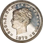 1 Stella / 4 Dollars "1880 Stella" Pattern; aluminium - Obverse