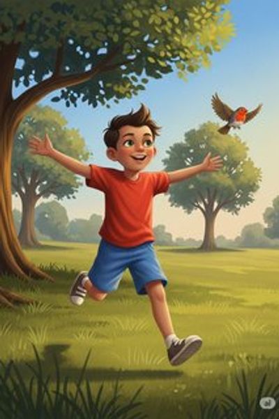 The Boy Who Learned to Fly daily life story for 3-6 years children in English featuring inspiring themes