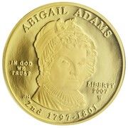 10 Dollars (Abigail Adams; Bullion Coinage) - Obverse