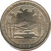 ¼ Dollar "Washington Quarter" (White Mountain National Forest, New Hampshire) - Reverse