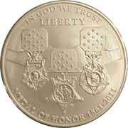 1 Dollar (Medal of Honor) - Obverse