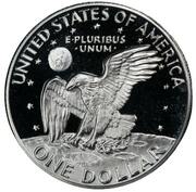 1 Dollar "Eisenhower Dollar" (Silver Collectors' Issue) - Reverse