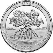 ¼ Dollar "Washington Quarter" (Salt River Bay National Historical Park and Ecological Preserve, U.S. Virgin Islands) - Reverse
