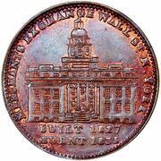 Hard Times Token - Merchants Exchange, old (New York, NY) - Obverse