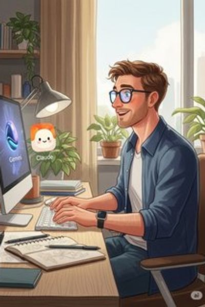 Charles the Creator and the AI Co-Pilot educational story for 7-12 years children in English featuring inspiring themes