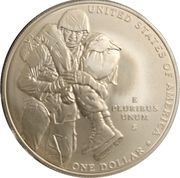 1 Dollar (Medal of Honor) - Reverse