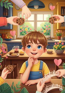 Sam’s Helping Hands daily life story for 3-6 years children in English featuring warm themes