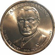 1 Dollar (Warren G. Harding) - Obverse
