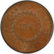 ½ Penny - Nova Constellatio “Pointed Rays, CONSTELLATIO” - Obverse