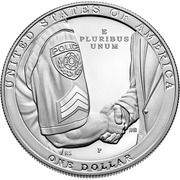 1 Dollar (National Law Enforcement Memorial and Museum) - Reverse