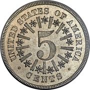 5 Cents "1866 Nickel" (Pattern) - Reverse