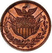 1 Cent (Civil War Token - Army and Navy/Shield) - Obverse