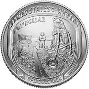 ½ Dollar (50th Anniversary of Apollo 11) - Reverse