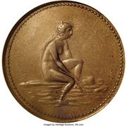 Hard Times Merchant Token - Beck's Public Baths (Richmond, Virginia) - Reverse