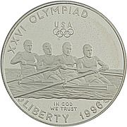 1 Dollar (Atlanta Olympics - Rowing) - Obverse