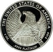 100 Dollars "American Platinum Eagle" (Bullion Coinage) - Reverse