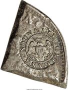 Hard Times Token - Planters Bank Counterstamp on ¼ Spanish 8 Reales - Reverse