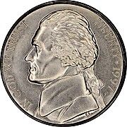 5 Cents "Jefferson Nickel" (1st portrait) - Obverse