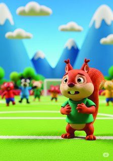 Sammy's Team Adventure educational story for 3-6 years children in English featuring warm themes