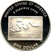1 Dollar (Benjamin Franklin Tercentenary, Scientist) - Reverse