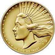 100 Dollars (American Liberty High Relief) - Obverse