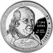 1 Dollar (Benjamin Franklin Tercentenary, Founding Father) - Obverse
