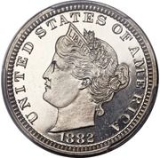 5 Cents "1882 Liberty Nickel" (Pattern) - Obverse