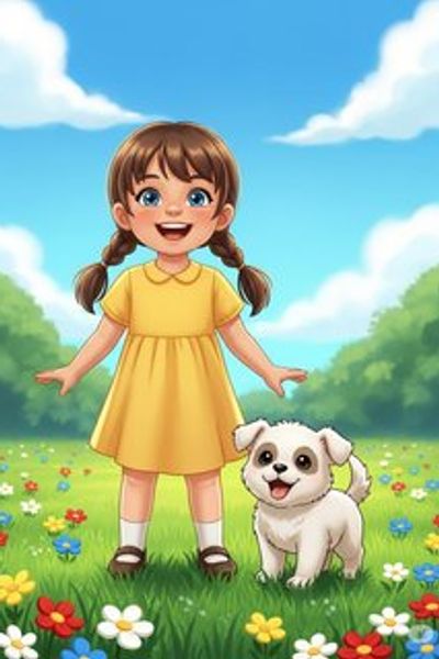 My New Friend, the Puppy! daily life story for 3-6 years children in English featuring warm themes