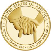 10 Dollars (Edith Wilson; Bullion Coinage) - Reverse