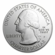 ¼ Dollar ("Washington Quarter" Great Sand Dunes – Colorado; Silver 5 oz Bullion) - Obverse