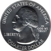 ¼ Dollar "Washington Quarter" (Weir Farm National Historic Site, Connecticut - Silver 5 oz Bullion) - Obverse