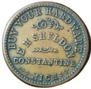 Buy Your Hardware of E. H. Sheldon (Constantine, Michigan) - Reverse