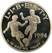 1 Dollar (1994 World Cup Tournament) - Obverse