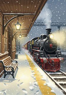 赤い帽子の駅長さん fantasy story for 7-12 years children in Japanese featuring mysterious themes