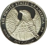 10 Dollars "American Platinum Eagle" (Bullion Coinage) - Reverse