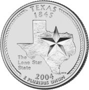¼ Dollar "Washington Quarter" (Texas) - Reverse