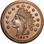 Cent - Civil War Merchant Token - Heinman's Clothing (Detroit, MI) - Reverse