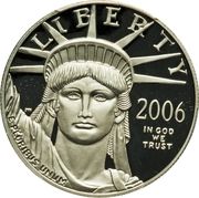 10 Dollars "American Platinum Eagle" (Bullion Coinage) - Obverse